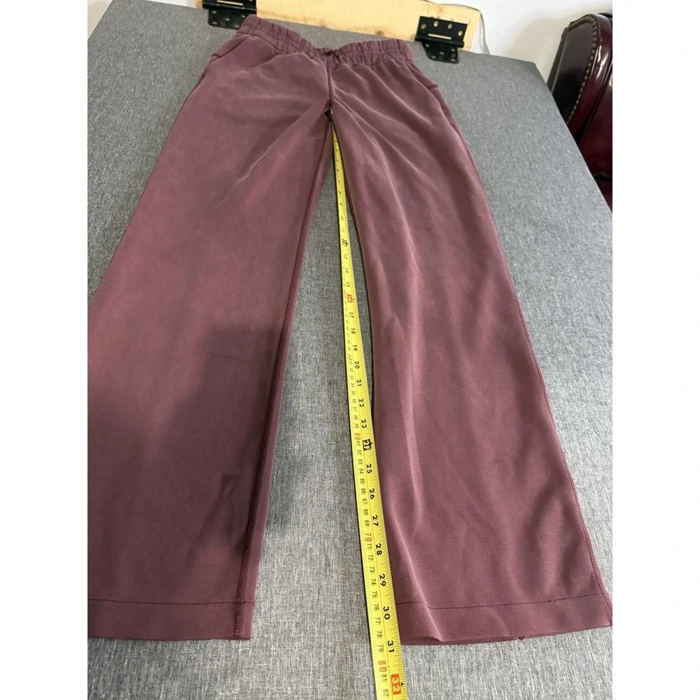 Lululemon women's Softstreme High Rise Maroon Pants Sz 6